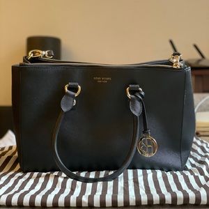 Black Henry Bendel Tote Scratch Proof Leather